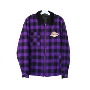 THE WILD COLLECTIVE Men's Lakers Flannel Jacket - Purple - L
